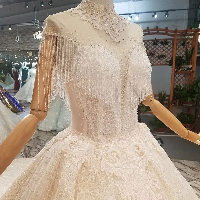 特別割引 Aijingyuウェディングドレスイスラム教徒の花嫁衣装インドトルコホワイトウェディングドレスと