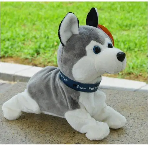 Husky 20 детский Робот Электронные Домашние животные лай стенд прогулки электронные игрушки собака подарок для рождественской игрушки контроль звука интерактивный робот собака - Цвет: Husky