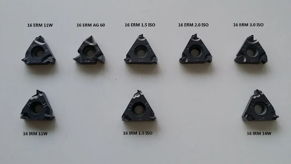 16 IR 2.5 TR Indexable Tungsten Carbide Threading Lathe Inserts for Threaded Holder | Инструменты