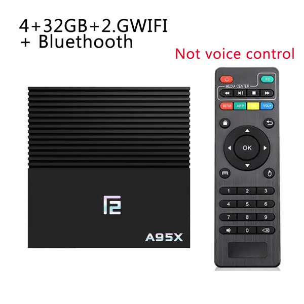 4GB 32GB ТВ приставка A95XF2 4G 32 Гб 64 ГБ Android 9,0 ТВ приставка 2,4/5,0G WiFi Bluetooth 4,2 Голосовое управление Amlogic S905X2 смарт-приставка ТВ приставка android - Цвет: 4GB 32GB