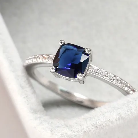 Свадебное кольцо KNOCK высокого качества, много цветов, небесно-голубой камень, роскошный подарок для помолвки