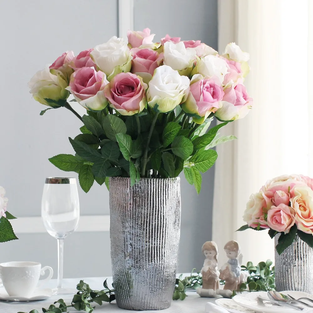 Высокое Качество Тонкий Искусственный Rose Высокая Моделирования Искусственных