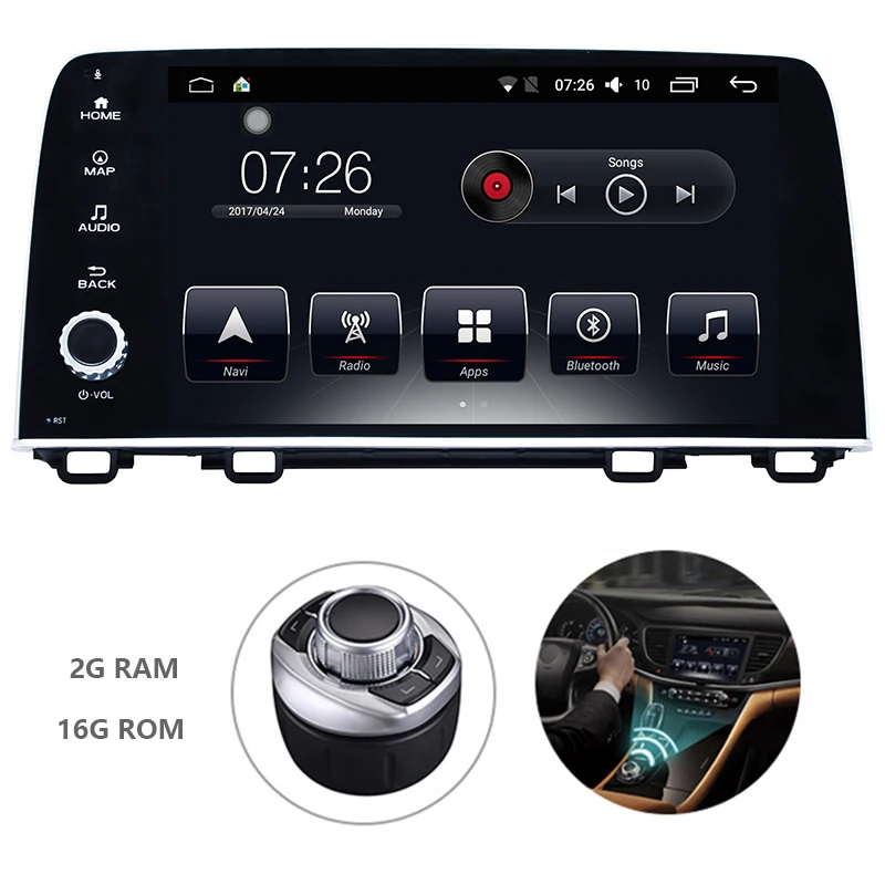 Android 7 1 Din Автомобильный мультимедийный dvd плеер для Honda CRV 2017 GPS навигационная