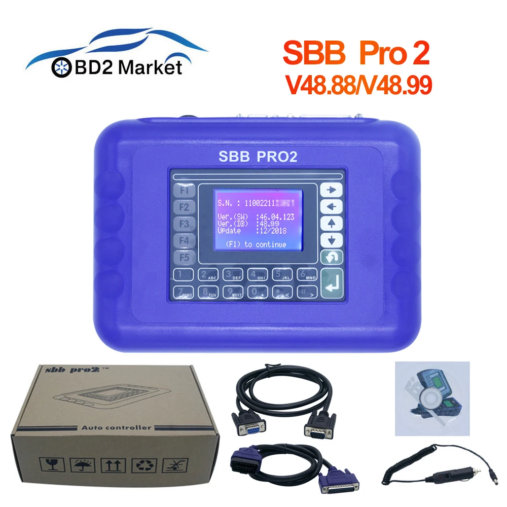 SBB V48.88 V48.99 Pro2 авто ключ программист Поддержка автомобиля до 2018 Pro 48 99 лучше чем Zed