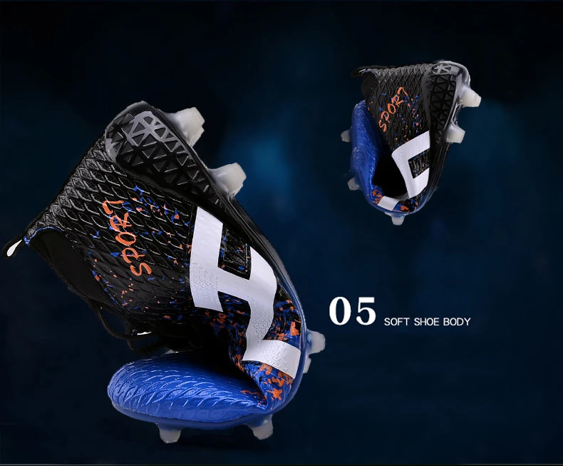 DR. EAGLE futzalki crampon футбол Спайк cleat сверхтонкие оригинальные футбольные бутсы лодыжки высокие носки для AG/FG 39-44