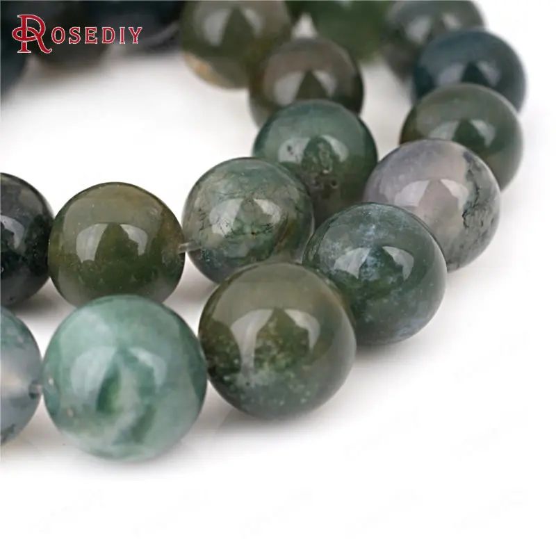 16PCS 10MM 12MM Natural Stone Round Beads Ball Diy Jewelry Findings Necklaces Earrings Bracelets Accessories | Украшения и