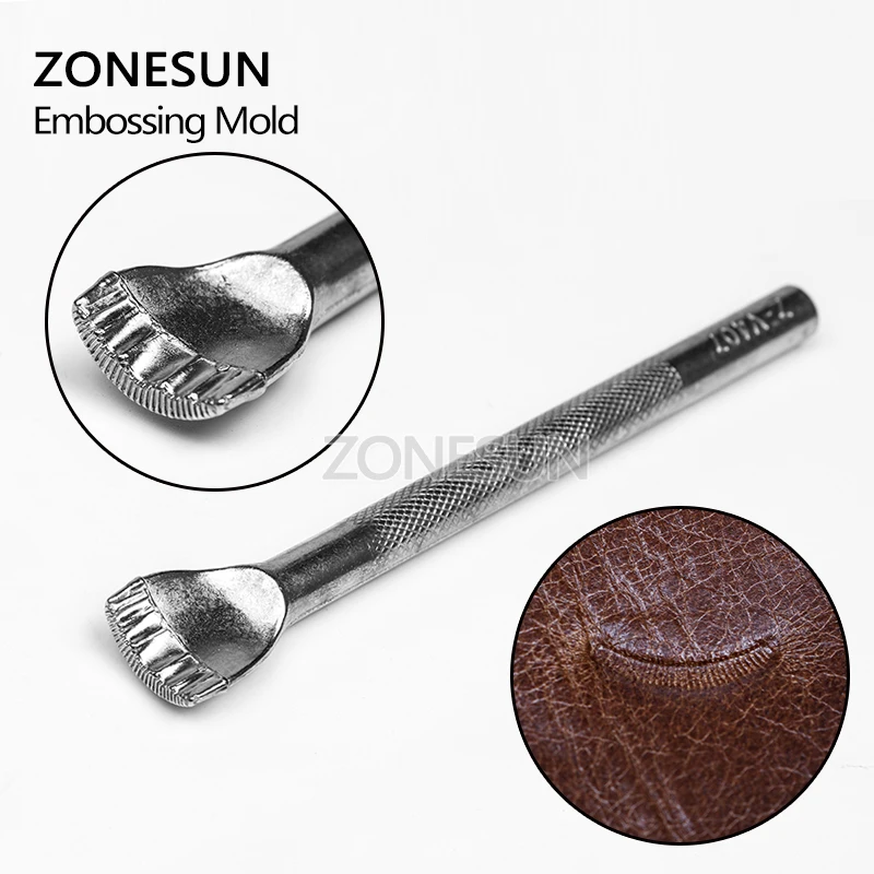 ZONESUN Кожа узор тиснения пресс-форм Leathercraft кожа шаблон печати станок для снятия