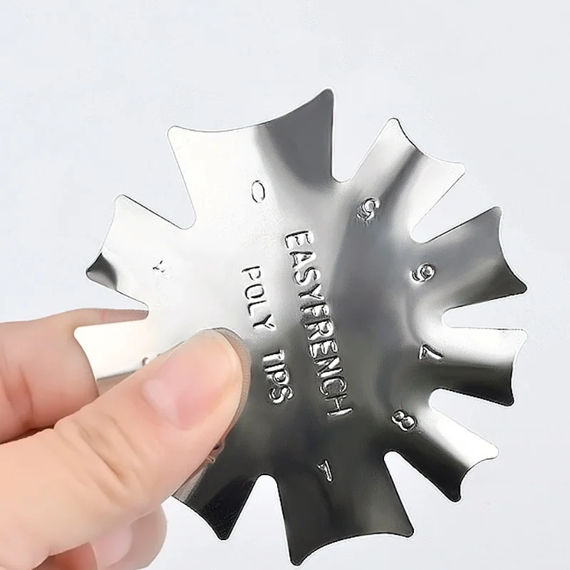 French Style Nail Steel Plate Model Art Crystal Stainless Template | Красота и здоровье
