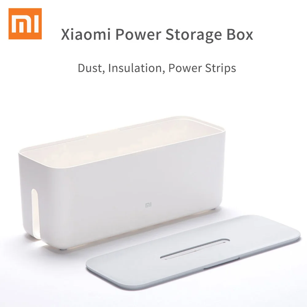 Xiaomi кабель питания коллектора коробка для хранения шнур Органайзер ABS Съемный