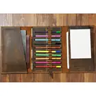 Чехол-карандаш из потертой кожи для художника A5 Moleskine, кожаный футляр для ноутбука, портфель для документов A5