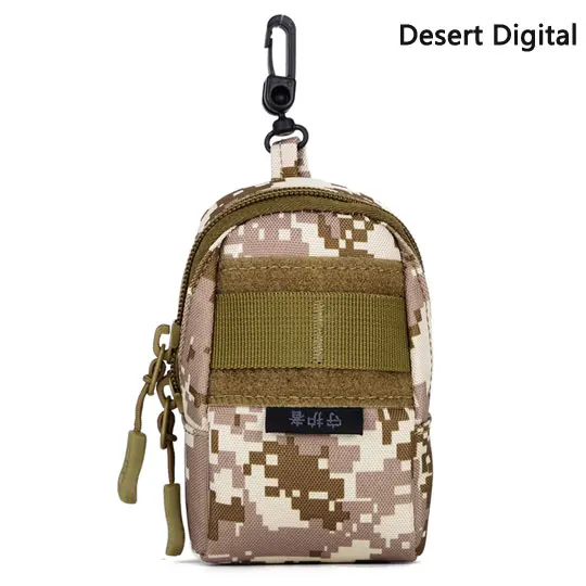 MOLLE для спорта на открытом воздухе, для мужчин, мини карманный инструмент, для сигарет, для ключей, для рации и рации, чехол, черная сумка, тактическое снаряжение - Цвет: Desert Digital