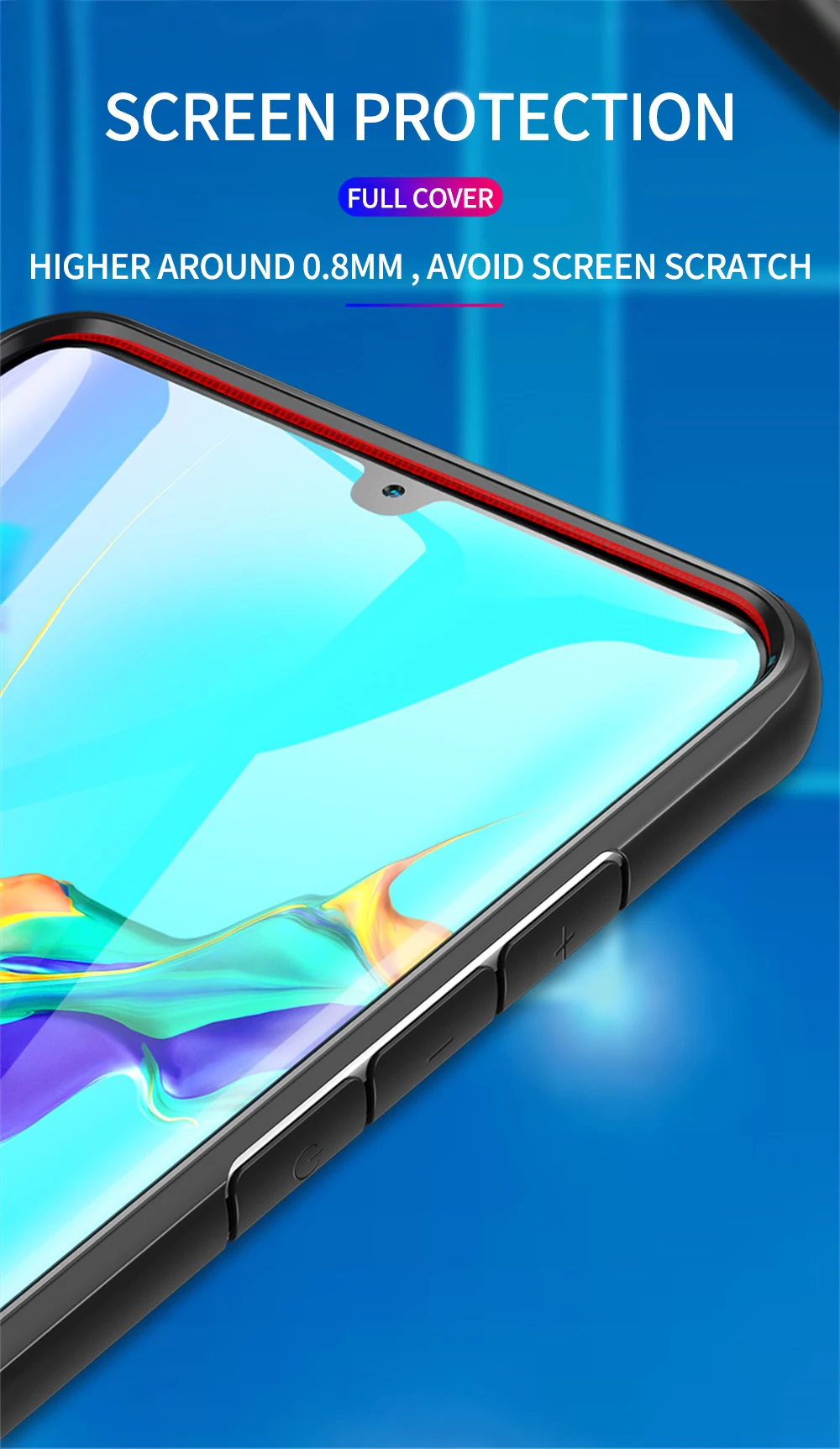 Прозрачный противоударный силиконовый чехол-рамка для huawei P20 P30 Pro mate 10 20 Lite Nova 4 3 3i 3E P Smart Plus Y6 Y7 Y9