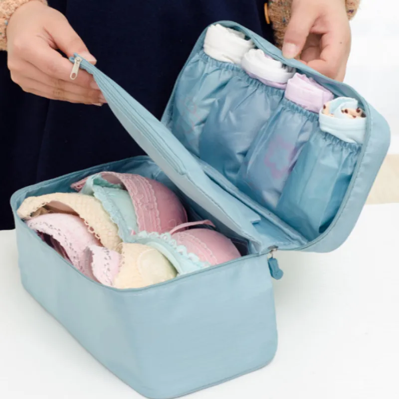 

Travel Toiletry Wash Bra Underwear Bag Multifunction Waterproof Women Travel Portable hang Underwear Cosmetic Bags Storage Bag