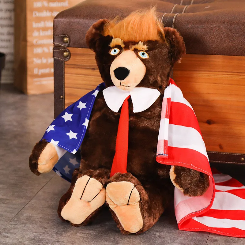 60 см большой медведь Трампа плюшевые игрушки США президент Дональд Трамп