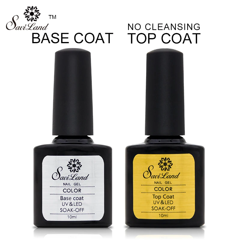 Верхнее покрытие Saviland гелевая основа праймер для УФ-светодиодов Нейл-арт гель