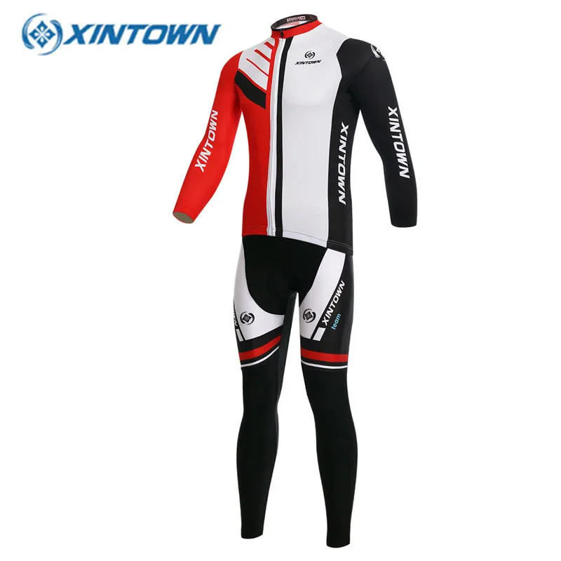 XINTOWN Зима Тепловой Велоспорт Джерси С Длинным Рукавом Мужчины Ropa Ciclismo Майо/Pro Team Mtb