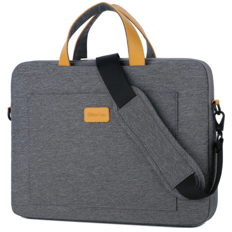 Dark Grey Нейлоновая 15,6 сумка на плечо для ноутбука, чехол для Xiaomi Air Macbook Air Pro lenovo Dell Hp Asus acer, чехол для ноутбука - Цвет: Dark Grey