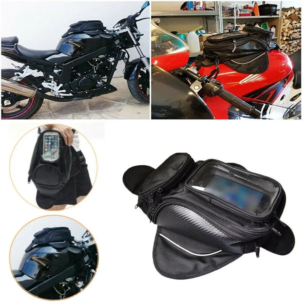 Магнитный Мотоцикл Велосипед сума мазута Бензобак сумка 4 отделения