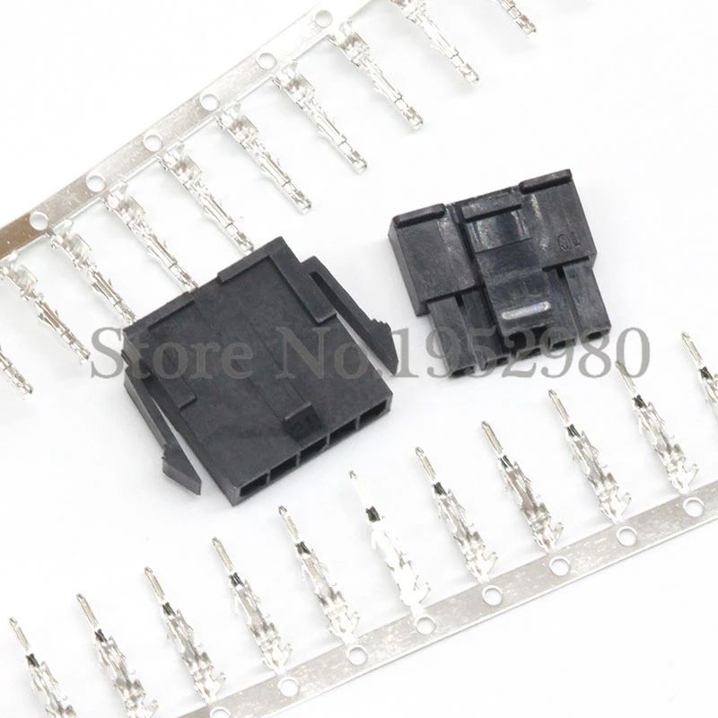 30 комплект Molex 3,0 мм разъем 43645/43640 однорядные мужской/женский Корпус+ терминалы 2/3/4/5/6 Pin-код