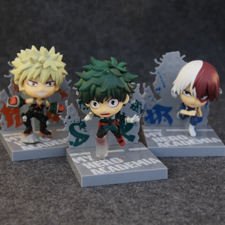 9 10 см версии Обувь с рисунками из японского аниме мой герой Todoroki Shoto/haku/Bakugou Katsuki