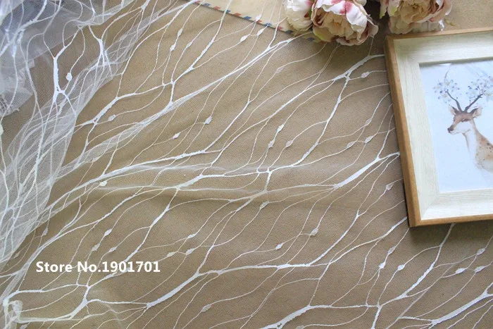 Белый черный 150 см ширина супер мягкая ткань высокого качества стрейч-тюль сетка