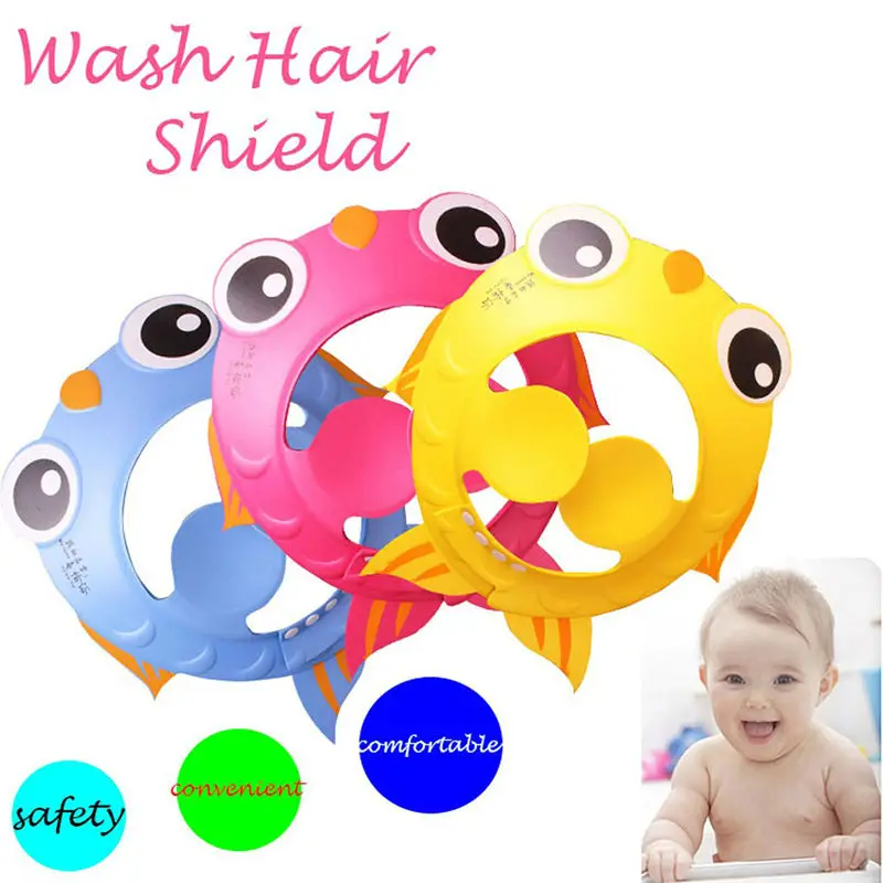 Шапочка для детского шампуня регулируемая мягкая с изменяемым размером|baby shampoo