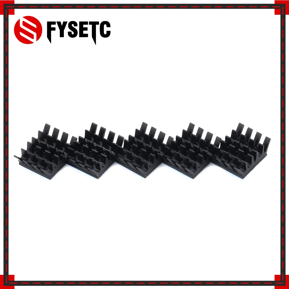 

5pcs Raspberry Pi Spiky Heatsinks Cooler Aluminum With Adhesive Heat Sink For Cooling Raspberry Pi 3 / 2 Model B