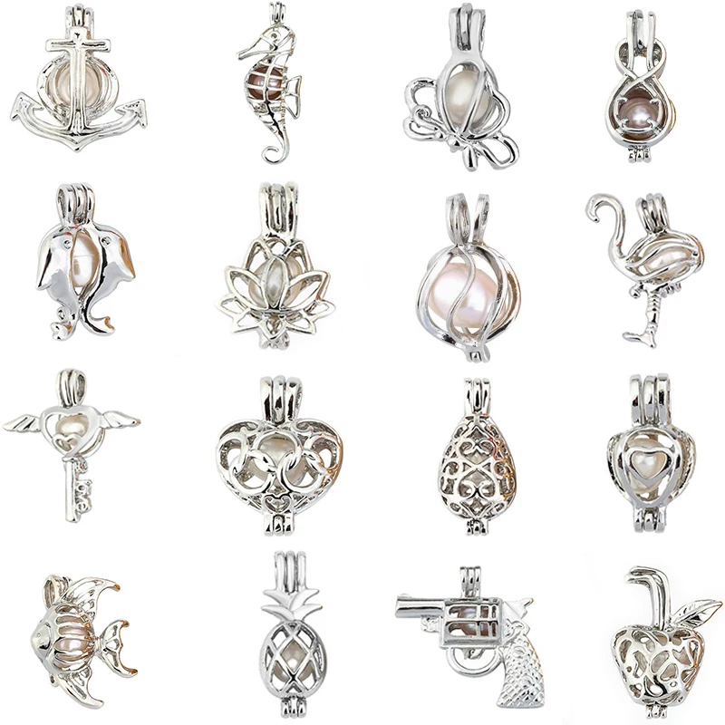 Жемчужная клетка Ювелирная фурнитура более 60 стилей медальон эфирное масло