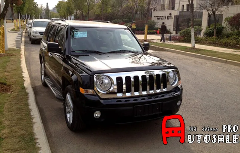 Для Jeep Патриот 2011 2012 2013 2014 2015 ABS Хром Передняя Центральная решетка гриль рамка