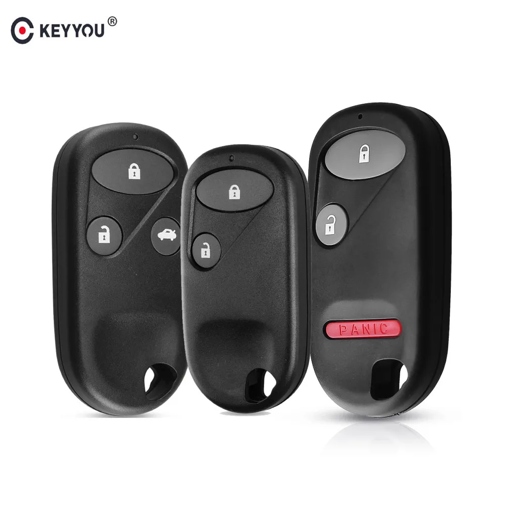 KEYYOU 2/3/3+ 1 кнопка корпус автомобильного ключа дистанционного управления брелок чехол для Honda Civic CRV Accord Джаз 2003 2004 2005 2006 2007 2008 2009 2010 2011