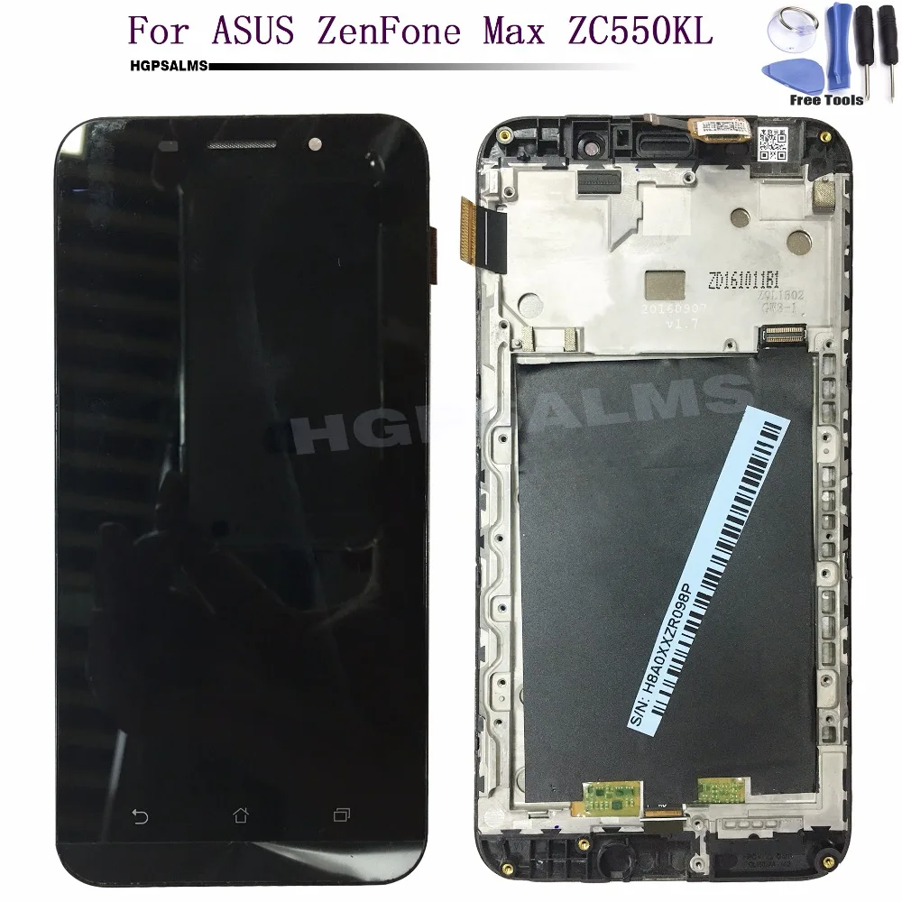 Для ASUS ZenFone Max ZC550KL ЖК-дисплей Дисплей Сенсорный экран дигитайзер для сборки с