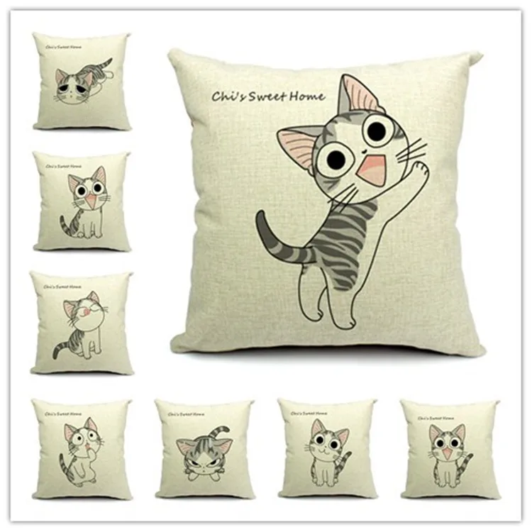 Милые подушки для кошек домашние автомобиля Новое поступление брендовые Funda Cojines