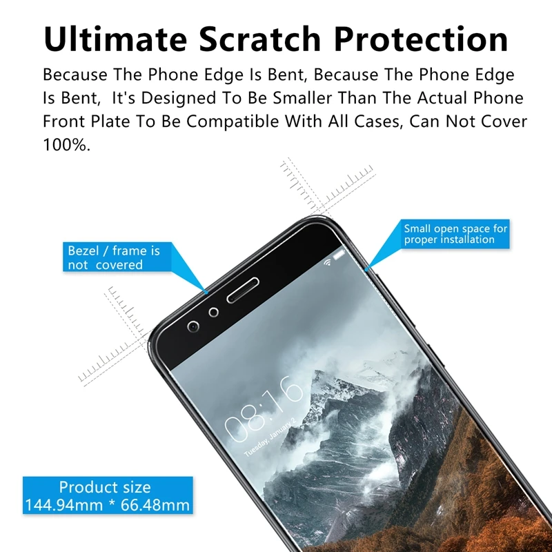 RUIPHONE 2.5D 0 26 мм 9H Премиум Закаленное стекло для Xiaomi Mi Note 3 Note3 5 дюймов защитная
