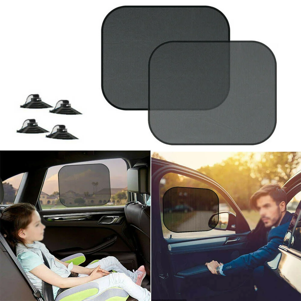 1 пара заднее стекло автомобиля солнцезащитный козырек на зеркало Сетчатое покрытие Солнцезащитная УФ