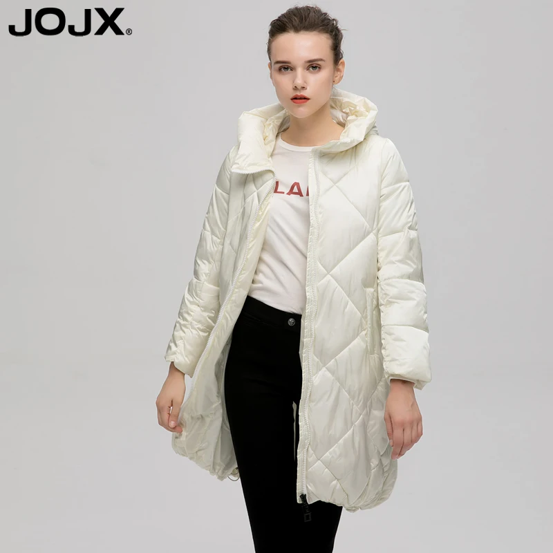 Женское длинное пальто с капюшоном JOJX теплая плотная парка на зиму 2019 | Женская