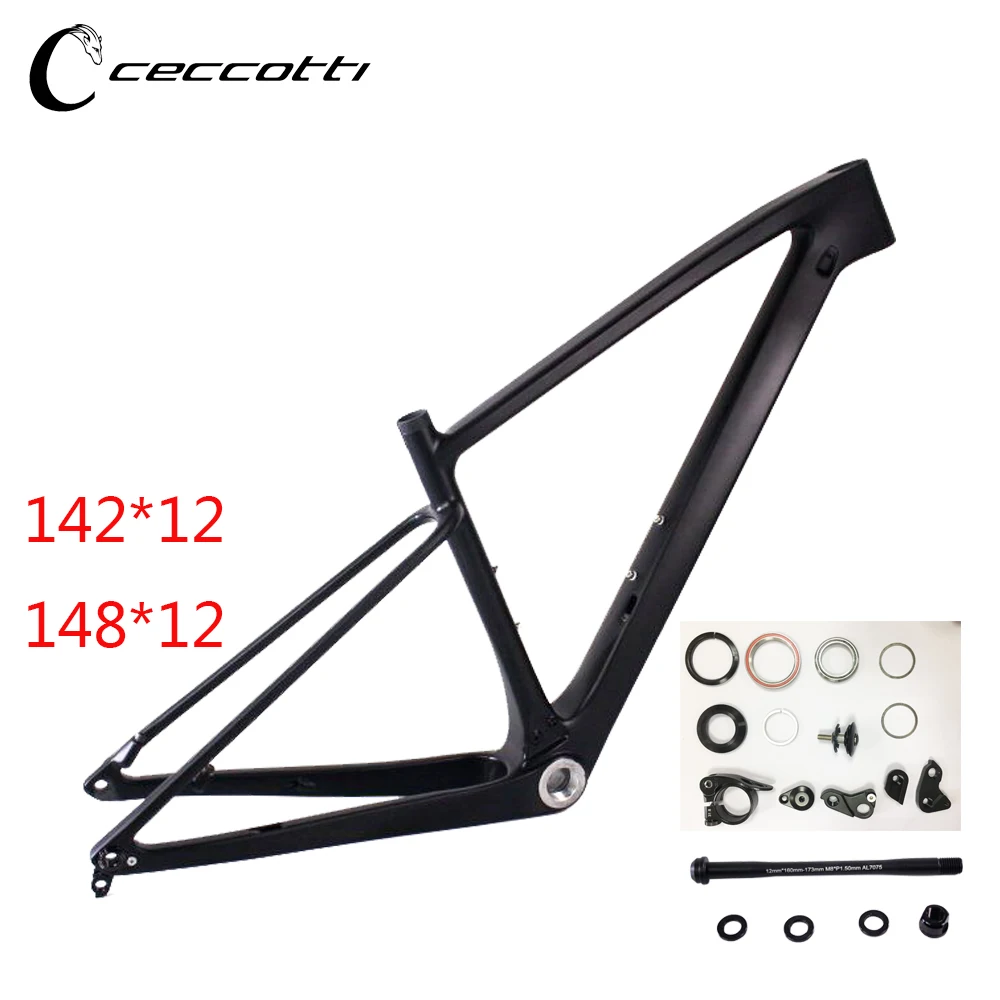 2021 CECCOTTI углерода MTB рама 29er карбоновая для горного велосипеда 142/148*12 мм boost Горячая