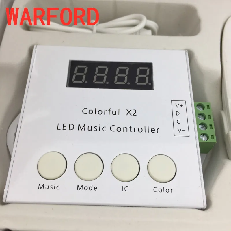 DC5V-24V X2 controller WS2812B WS2811/WS2813/USC1903 Magic LED tape digital colorful music with RF touch remote Max 1000pixels | Лампы и