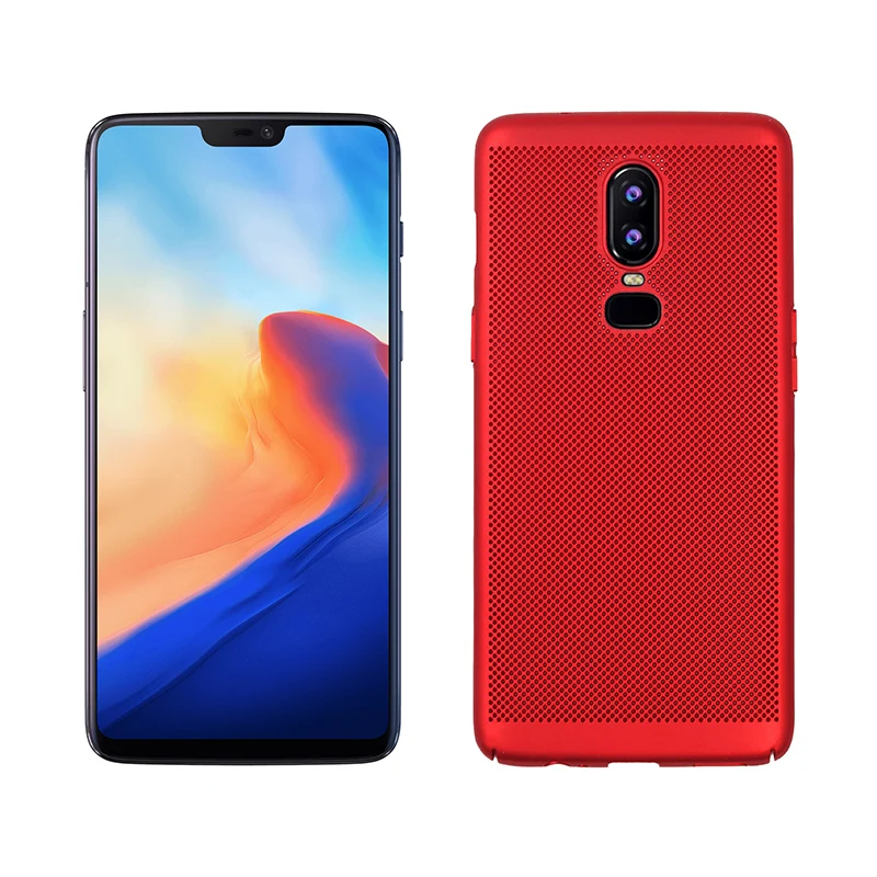 YueTuo чехол для oneplus 5 5t 6 6t one plus 1+ 5 1+ 6 дышащая сетка 3D излучающий телефон Жесткий пластиковый задний чехол etui capa