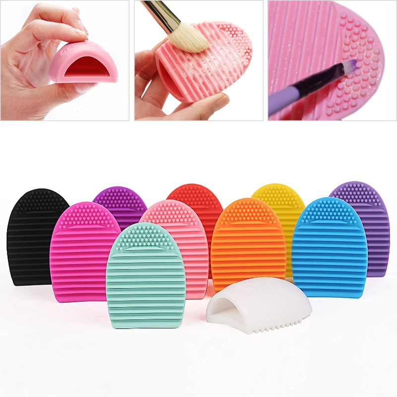 BBL 1 Piece Makeup Brush Cleansing Silicone Glove Egg Cleaner Brushes Washing Scrubber Board Cosmetic Clean Tools | Красота и