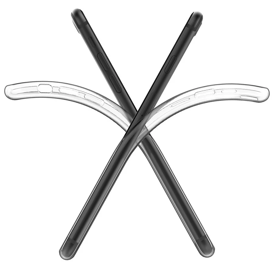 Прозрачный силиконовый чехол для iPhone X 6 6S Plus s ультра тонкий мягкий прозрачный из