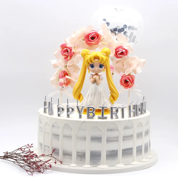 Аниме мультфильм аниме Сейлор Мун Usagi Tsukino фигурка супер игрушки украшение для