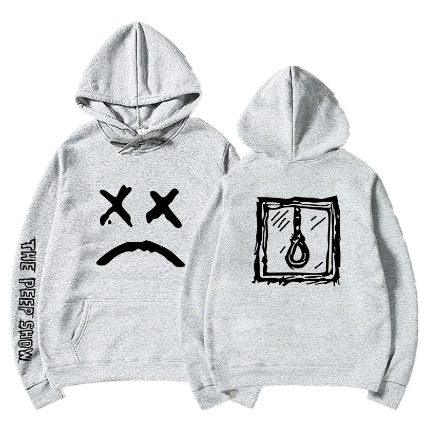 Light gray 17 Lil Peep/толстовки с капюшоном Love lil. peep, мужские толстовки, пуловер с капюшоном, свитшоты для мужчин/женщин, sudaderas cry, детские толстовки с капюшоном, hoddie S-XXXL - Цвет: Light gray 17