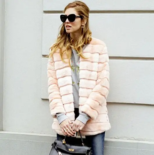 Faux fur jacket 2020 New Plus Size XL XXL XXXL 4XL 5XL 6XL Winter Warm White Fur Coats Luxury Fake For Women ABC6 | Женская одежда
