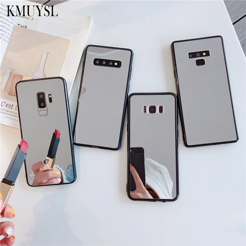 Зеркальный чехол для телефона для samsung Galaxy A50 A70 A30 A7 A5 S8 S9 S10 плюс S10E J4 J6 плюс J8 макияж с акрилловым покрытием Лидер продаж