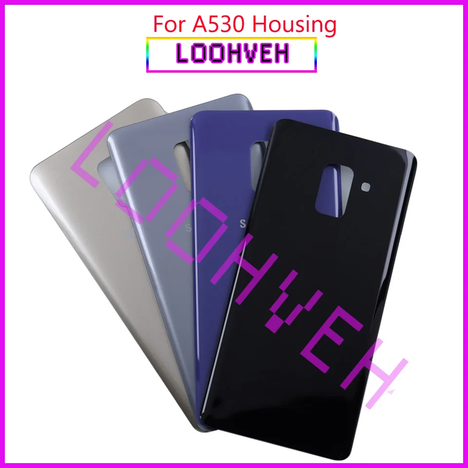 Новинка для samsung Galaxy A8 A8 Plus A530 A530F A730 A730F задняя крышка Крышка батарейного отсека Корпус чехол запчасти