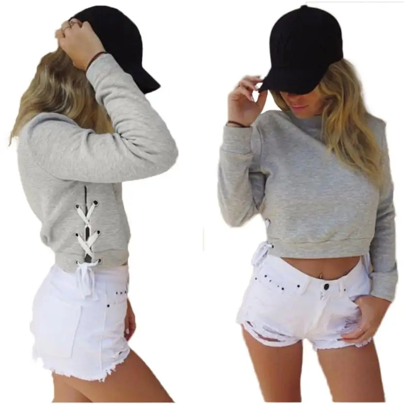 Осенне-зимний женский сексуальный пуловер с капюшоном джемпер толстовка длинным