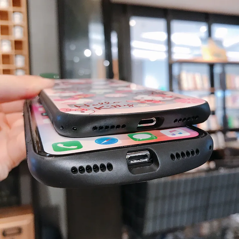 Для iphone 11 Pro Max прозрачный стеклянный милый котенок Модный чехол для телефона для iphone 6 6s 7 plus 8 plus X XR XS MAX чехол