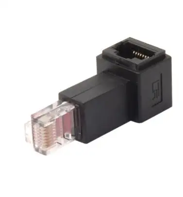 Right Angled 90 Degree 8P8C FTP STP UTP Cat 5e Male to Female Lan Ethernet Network Extension Adapter | Компьютеры и офис