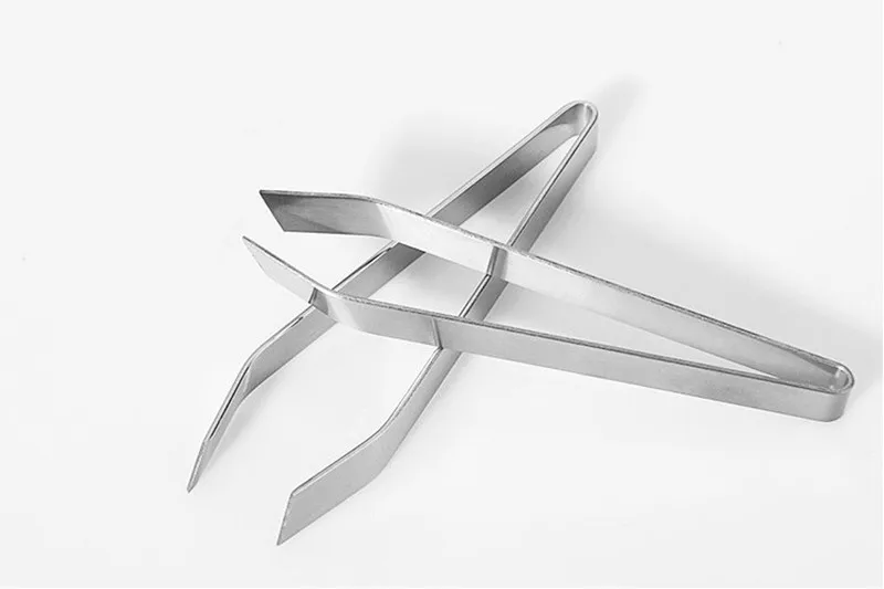 1PCS Stainless steel defeathering clamp forceps wool implement pull Fish Bone Tweezers Remover Pincer Puller Tongs Seafood Tool