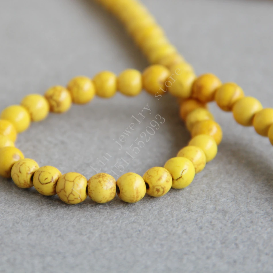 

T8692 New 8mm yellow Turkey Stone beads round chalcedony beads, Fit making bracelet&necklace DIY jewelry design wholesale